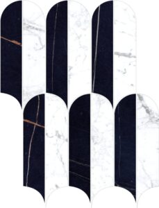 Kobe Statuarietto Polished Quill Mosaic