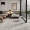 Porcemall Meridoc Gris 9×48 wood look tile room Quality Floors & More Pomapno Beach