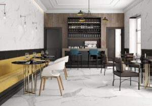 Statuario Wave Matte Ceramic Tile