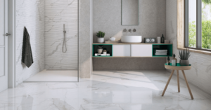 Statuario Wave Glossy Ceramic Tile