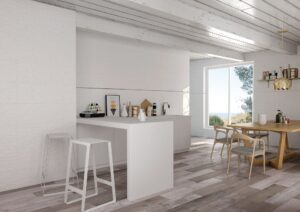 Happy Floors Glaciar Mojave Glossy 12x36 partial wall tile Quality Floors & More Pomapno Beach