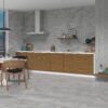 Happy Floors Ciprani Grey Natural 12×24-wall, 24×24-floor, 2×2 mosaic-wall room pic Quality Floors & More Co. Pompano Beach