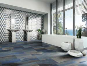 Happy Floors Macaubas Azul 12x24 Anticato tile room Quality Floors & More Pompano Beach