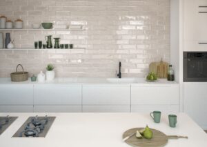 Happy Floors Titan White Touch Glossy 4x12 wall tile- Titan Ivory 4x12 wall tile Quality Floors & More Pompano Beach
