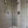 MSI Black and White Tumbled Pebble shower pic Quality Floors & More Pompano Beach