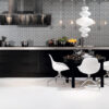 MSI Ice Bevel Subway 2×6 glass mosaic dining room Quality Floors & More Pompano Beach