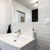 MSI Dymo Wavy White 12×24 wall tile bathroom pic Quality Floors & More Pompano Beach