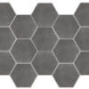 Happy Floors Newton Graphite Hexagon mosaic Quality Floors & More Pompano Beach