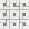 Happy Floors Dolomite White Pinwheel mosaic Quality Floors & More Pompano Beach
