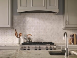 MSI Cecily Pattern Marble Polished mosaic backsplash pic Quality Floors & More Pompano Beach
