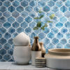 MSI Blue Shimmer Arabesque full mosaic Quality Floors & More Pompano Beach