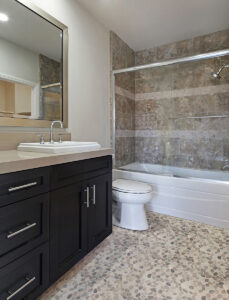 MSI Puebla Greige Pebble mosaic floor pic Quality Floors & More Pompano Beach