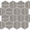 Happy Floors Silver Dark Hexagon mosaic Quality Floors & More Pompano Beach