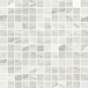Happy Floors Bardiglio Bianco Polsihed 1x1 mosaic Quality Floors & More Pompano