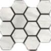 Happy Floors Bardiglio Bianco Polsihed Hexagon mosaic Quality Floors & More Pompano