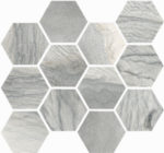 Happy Floors Macaubas Oyster Hexagon mosaic Quality Floors & More Pompano Beach