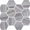 Happy Floors Onyx Silver Hexagon mosaic Quality Floors & More Pompano Beach