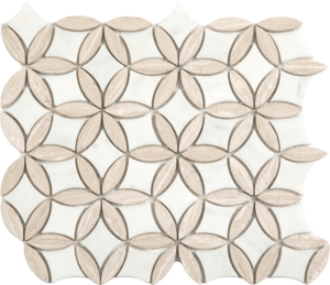 HF- Paper White + Wooden White Flora Mosaic