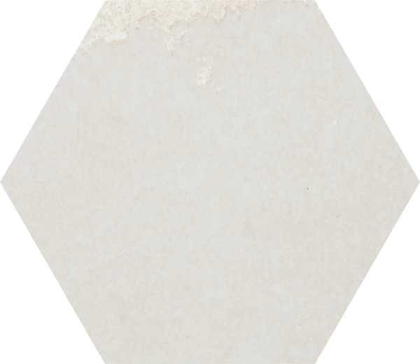 Vibrant White Hexagon 5×6 Glossy Ceramic Tile