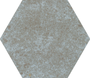 Vibrant Grey Hexagon 5x6 Glossy Ceramic Tile