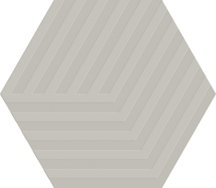 Carpenter Taupe Hexagon Cube 5×6 Matte  Ceramic Tile