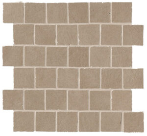 B-Naural Ecru 2x2 Matte Tumbled Mosaic