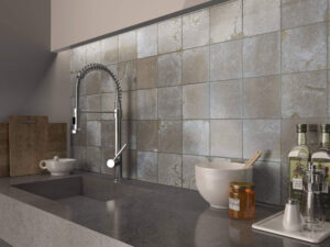 Vibrant Grey 6x6 Glossy Ceramic Tile