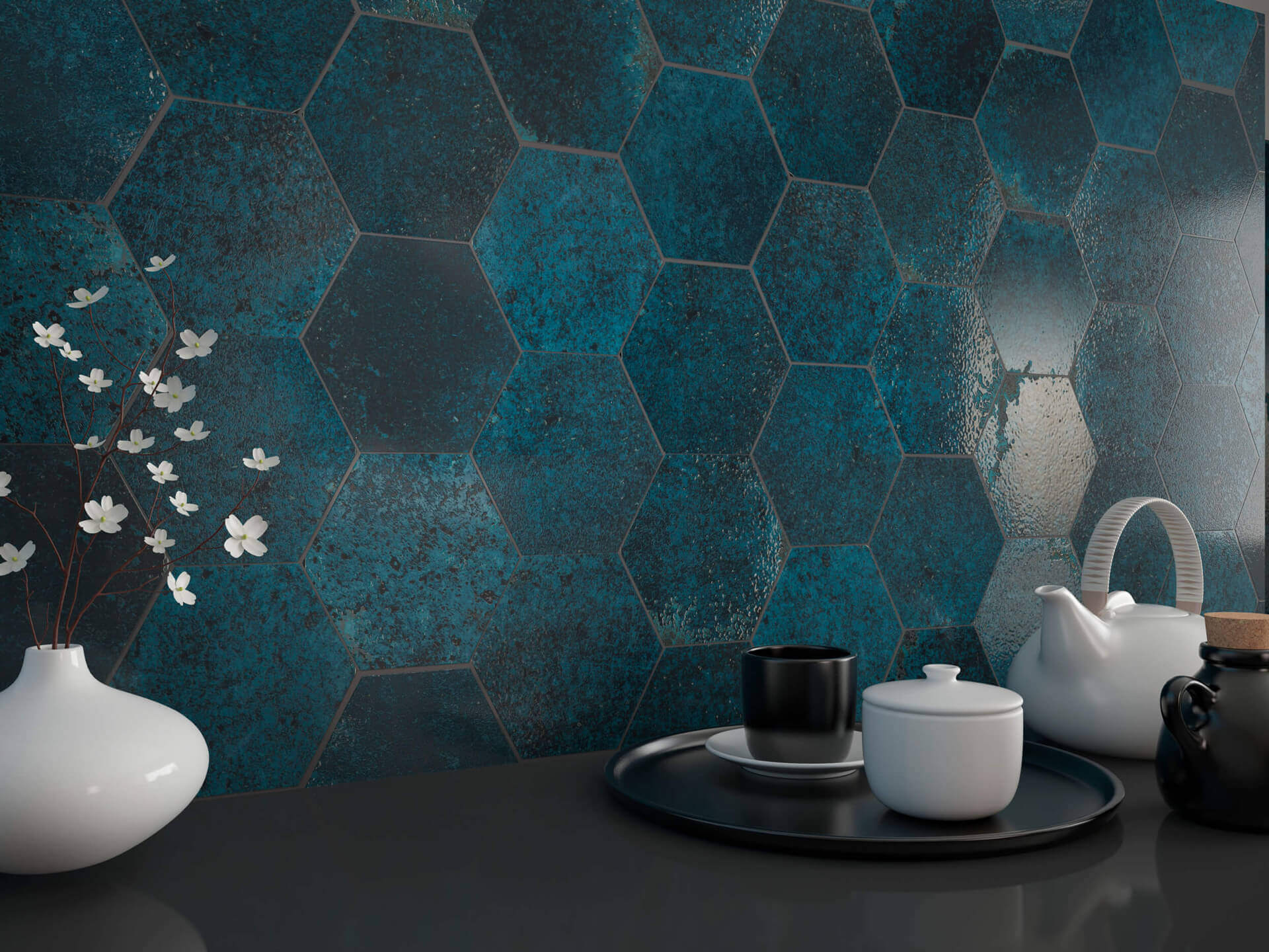 Vibrant Blue 5×6 Glossy Ceramic Tile