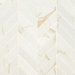 Eden Calacatta Chevron Matte Mosaic