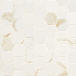Eden Calacatta 2x2 Hexagon Matte Mosaic