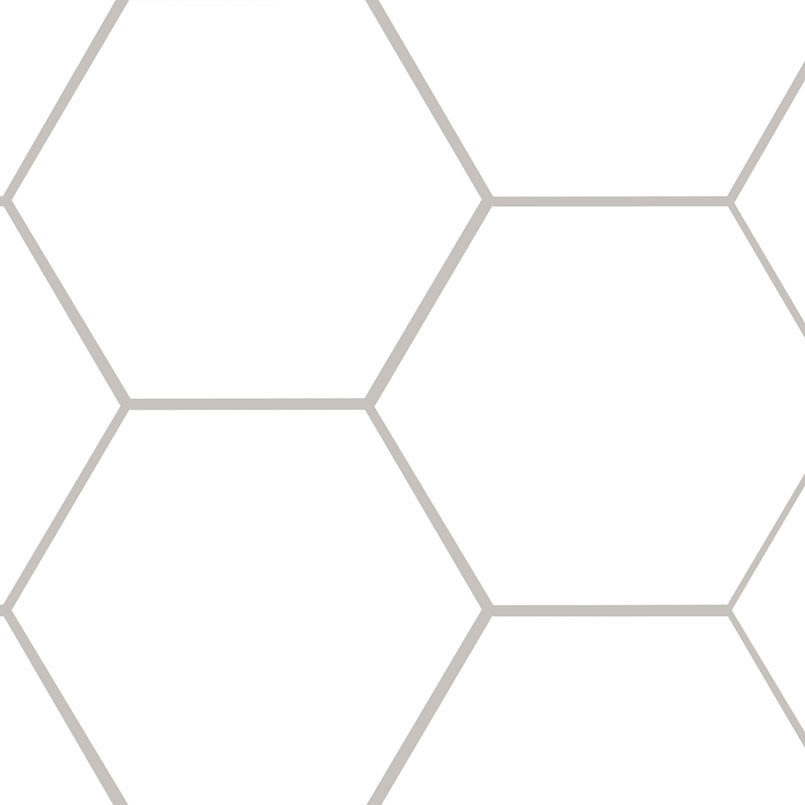 Hexley Ecru 9x10.5 Hexagon Matte Ceramic Tile