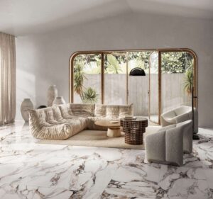 Kobe Calacatta Voila Polished 24x48 Rectified Porcelain Tile