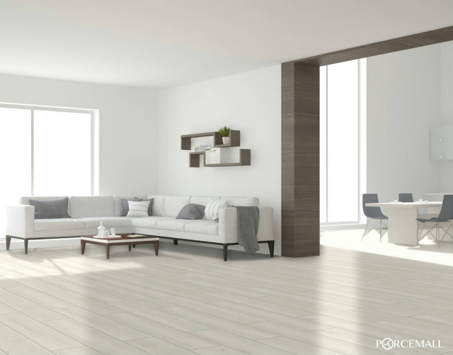 Atelier Blanco Matte 10×60 Rectified Porcelain Tile