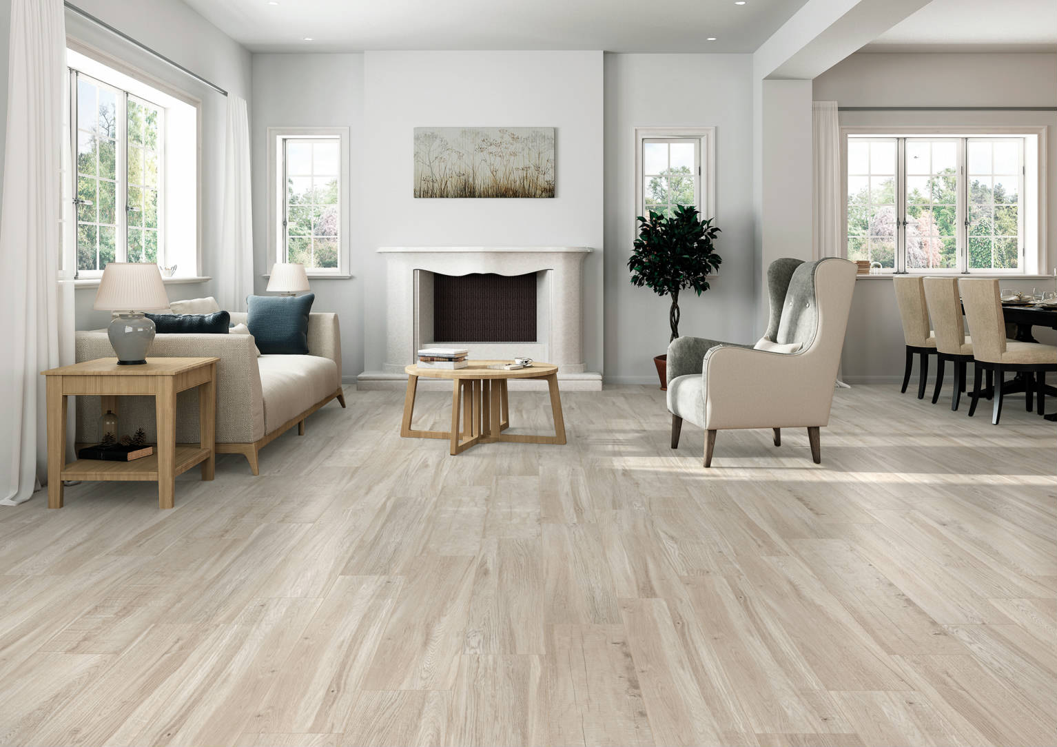 Evie Taupe 9×48 Matte Rectified Porcelain Tile