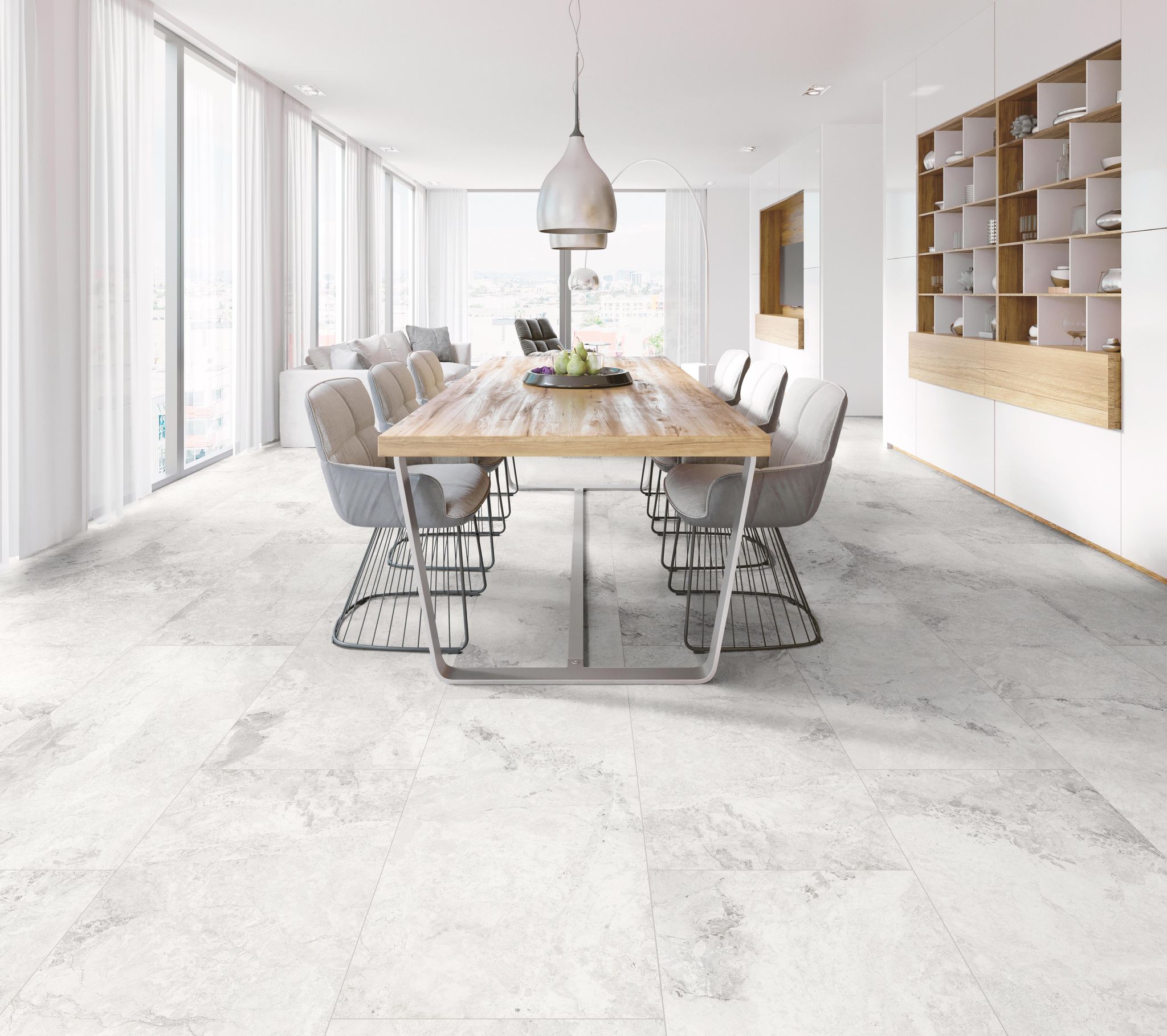 Amazing Bianco Matte 24×24 Rectified Porcelain Tile