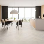 Madera Antique White Herringbone Engineered French Oak